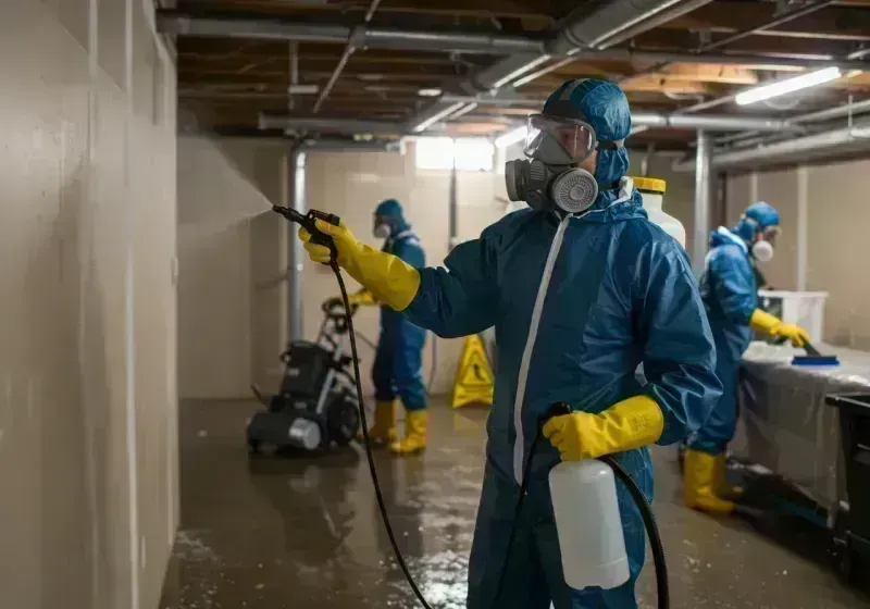 Basement Sanitization and Antimicrobial Treatment process in Glen Ellyn, IL